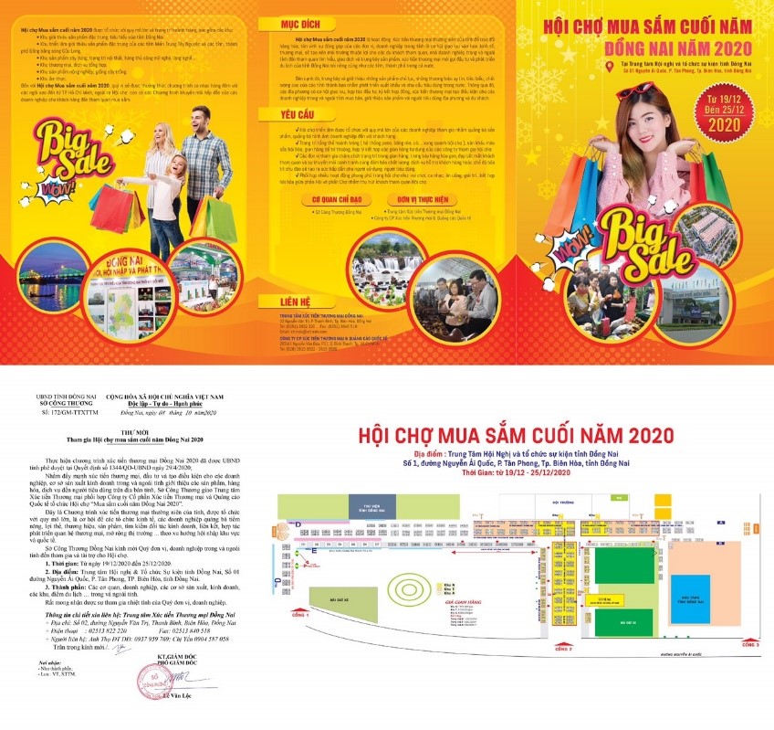 Mời Tham gia Hội chợ mua sắm cuối năm 2020 tại Đồng Nai