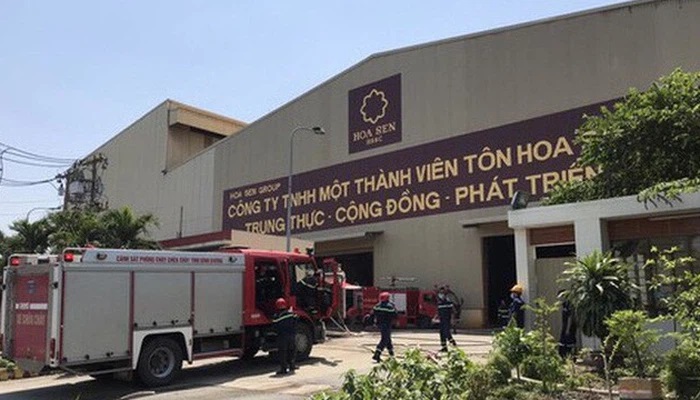 Hoa Sen: Vụ cháy ở nhà máy Bình Dương không ảnh hưởng đến hoạt động sản xuất kinh doanh