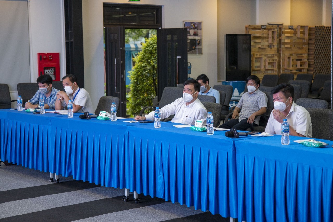 Sở Công Thương phối hợp UBND TP.Thuận An làm việc với 02 Doanh nghiệp trong chuỗi cung ứng của ADIDAS để hướng dẫn khôi phục sản xuất trở lại trong tình hình mới