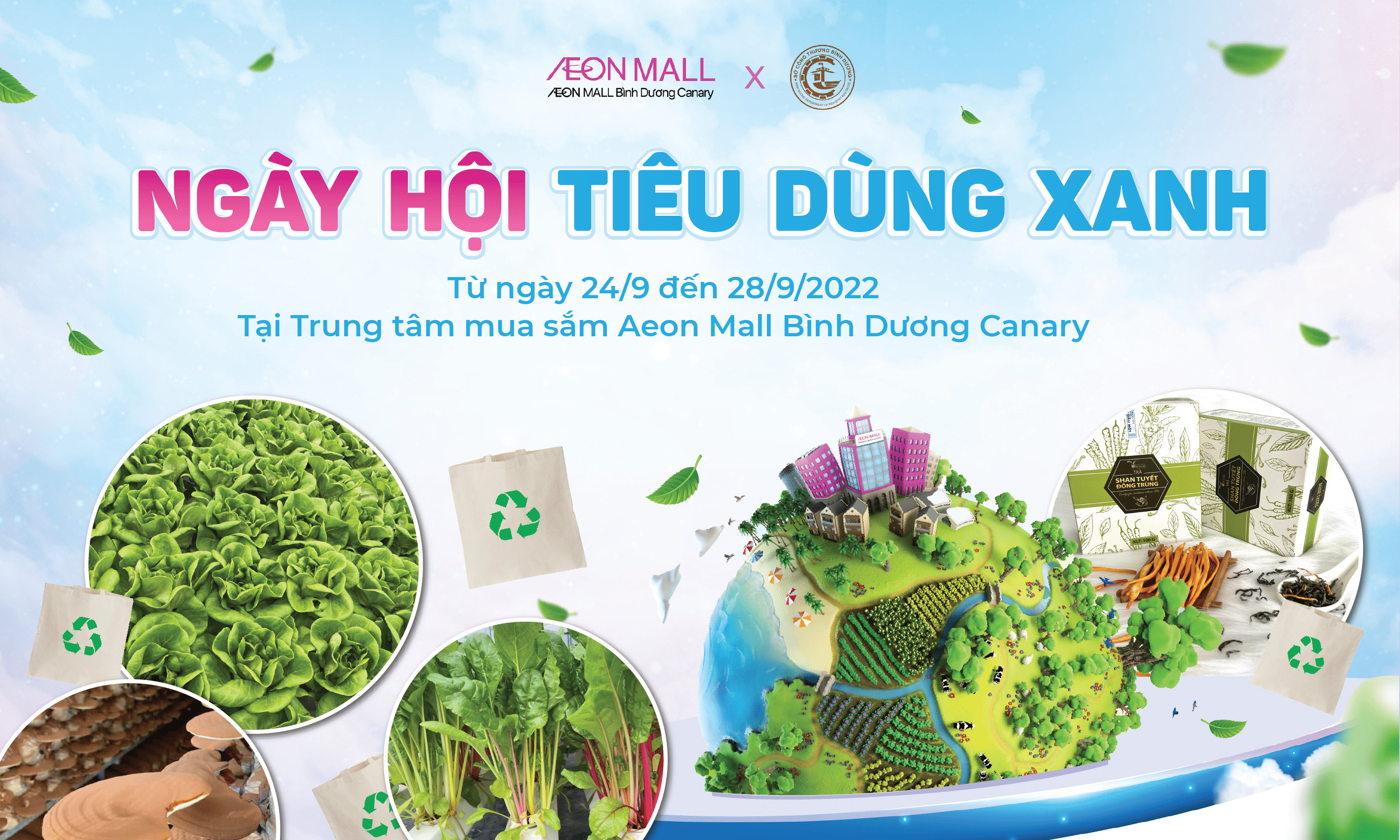 Tổ chức Phiên chợ giới thiệu sản phẩm Việt và điểm du lịch Bình Dương tại Trung tâm mua sắm Aeon Mall Bình Dương Canary năm 2022