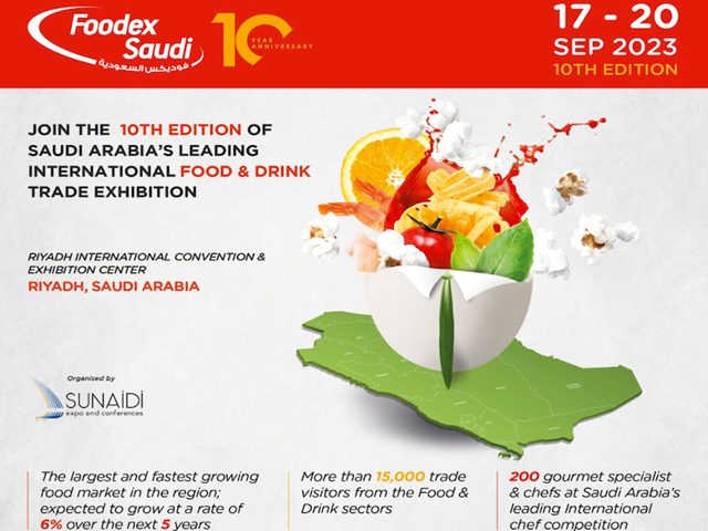 Mời tham dự triển lãm ngành thực phẩm, đồ uống lần thứ 10  tại Ả-rập Xê-út 2023