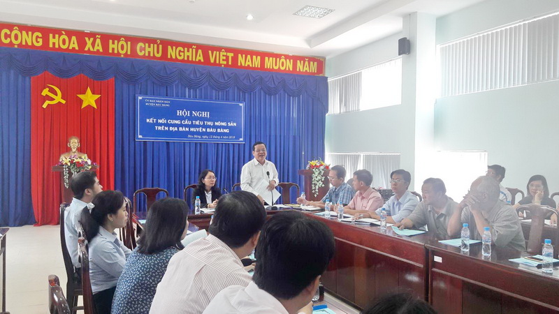 Hội nghị kết nối cung cầu tiêu thụ nông sản trên địa bàn huyện Bàu Bàng