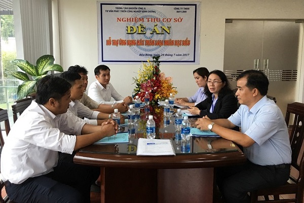 Nghiệm thu cơ sở đề án: Hỗ trợ máy phân loại nhân hạt điều cho công ty TNHH Duy Linh