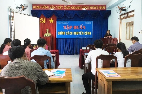 Hội nghị tập huấn chính sách Khuyến công tại thị xã Bến Cát