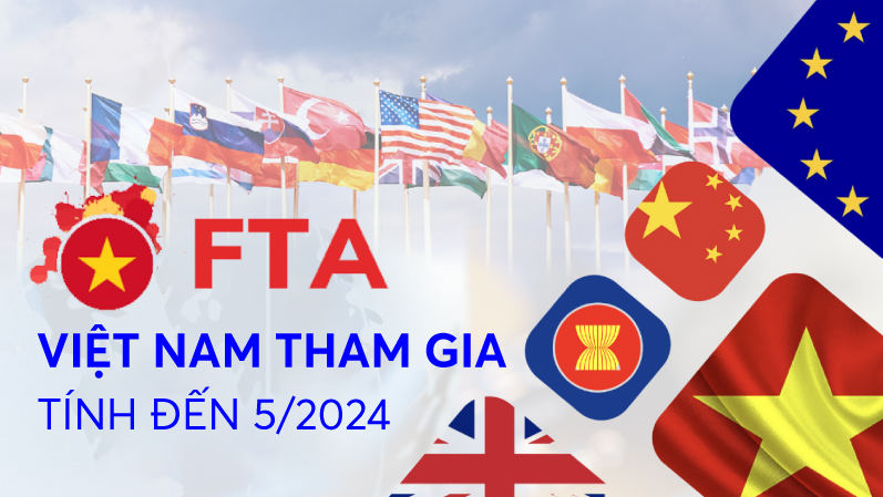 Tổng hợp các FTA của Việt Nam tính đến tháng 05/2024