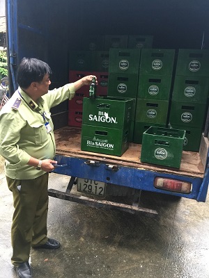 Phát hiện 695 chai bia giả nhãn hiệu Saigon Special ở Dĩ An